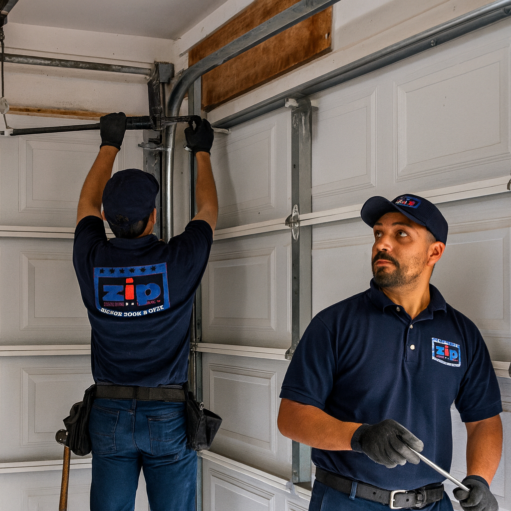 Interior Garage Door Spring Repair Track and Cable Maintenance.jpg in Everett, WA